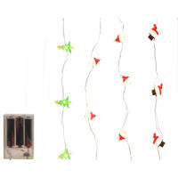 LICHTERKETTE 190 cm  - Silberfarben/Weiß, Basics, Kunststoff (190cm)