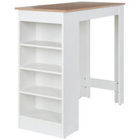 BARBORD i trämaterial  115/50/103 cm  - vit/ekfärgad, Klassisk, trämaterial (115/50/103cm) - Best Price