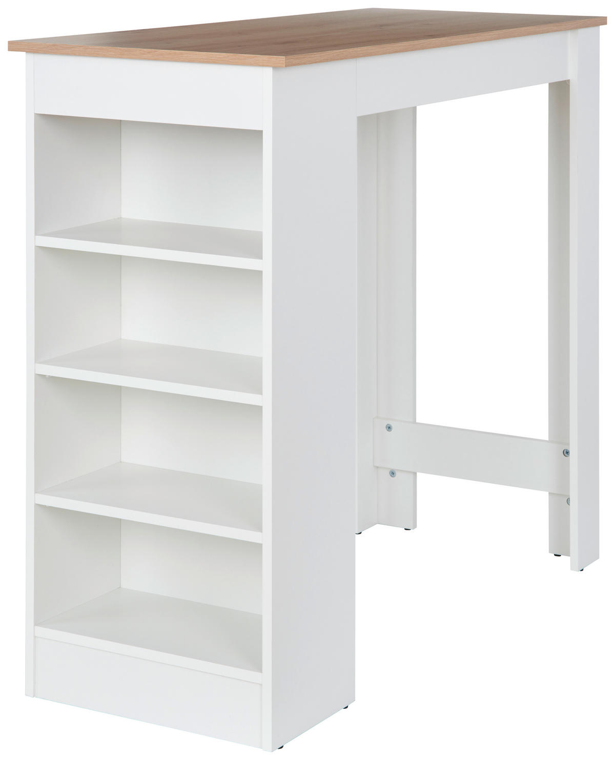 BARBORD i trämaterial  115/50/103 cm  - vit/ekfärgad, Klassisk, trämaterial (115/50/103cm) - Best Price