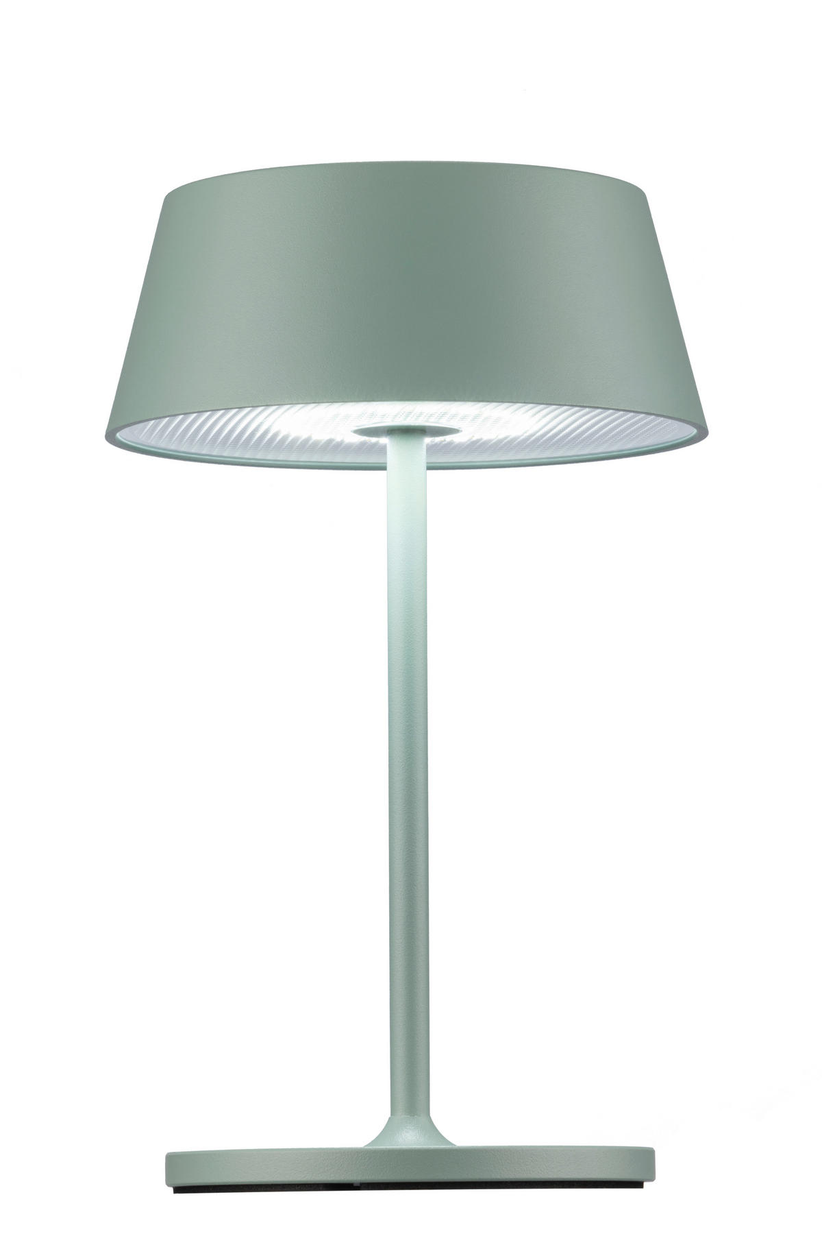 AKKU-TISCHLEUCHTE Naos 15/25 cm  - Grau, Design, Kunststoff/Metall (15/25cm) - Dieter Knoll