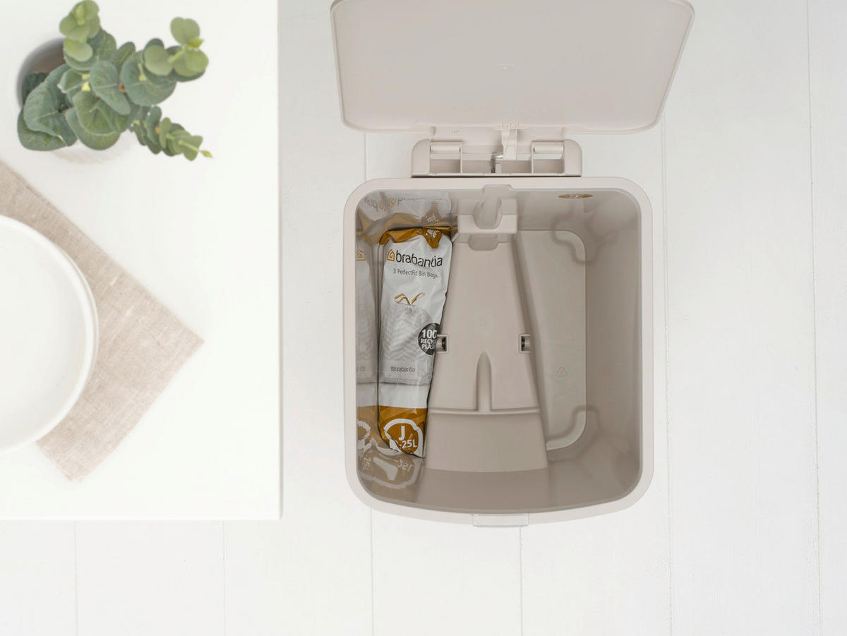 KANTA ZA SMEĆE  25 l   - bež, Osnovno, plastika (28/40.9/35.2cm) - Brabantia
