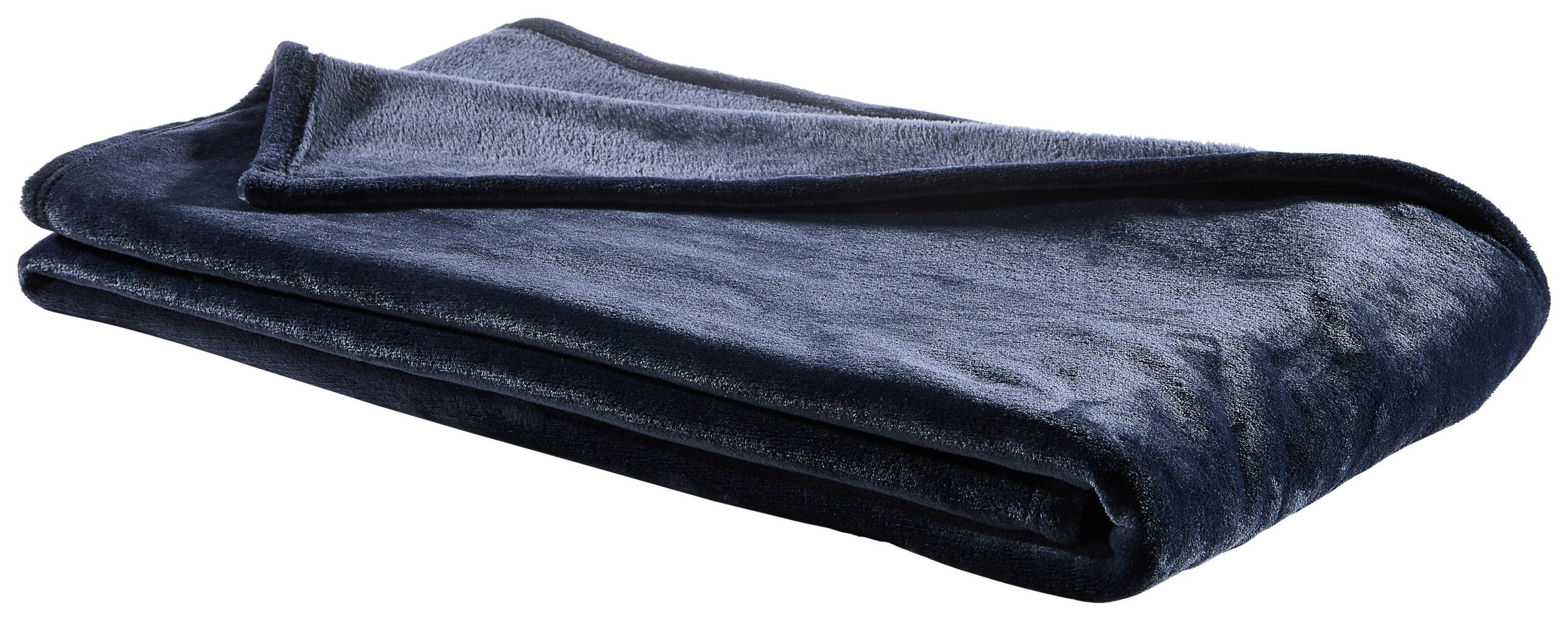 WOHNDECKE Luna 140/190 cm  - Dunkelblau, KONVENTIONELL, Textil (140/190cm) - Novel