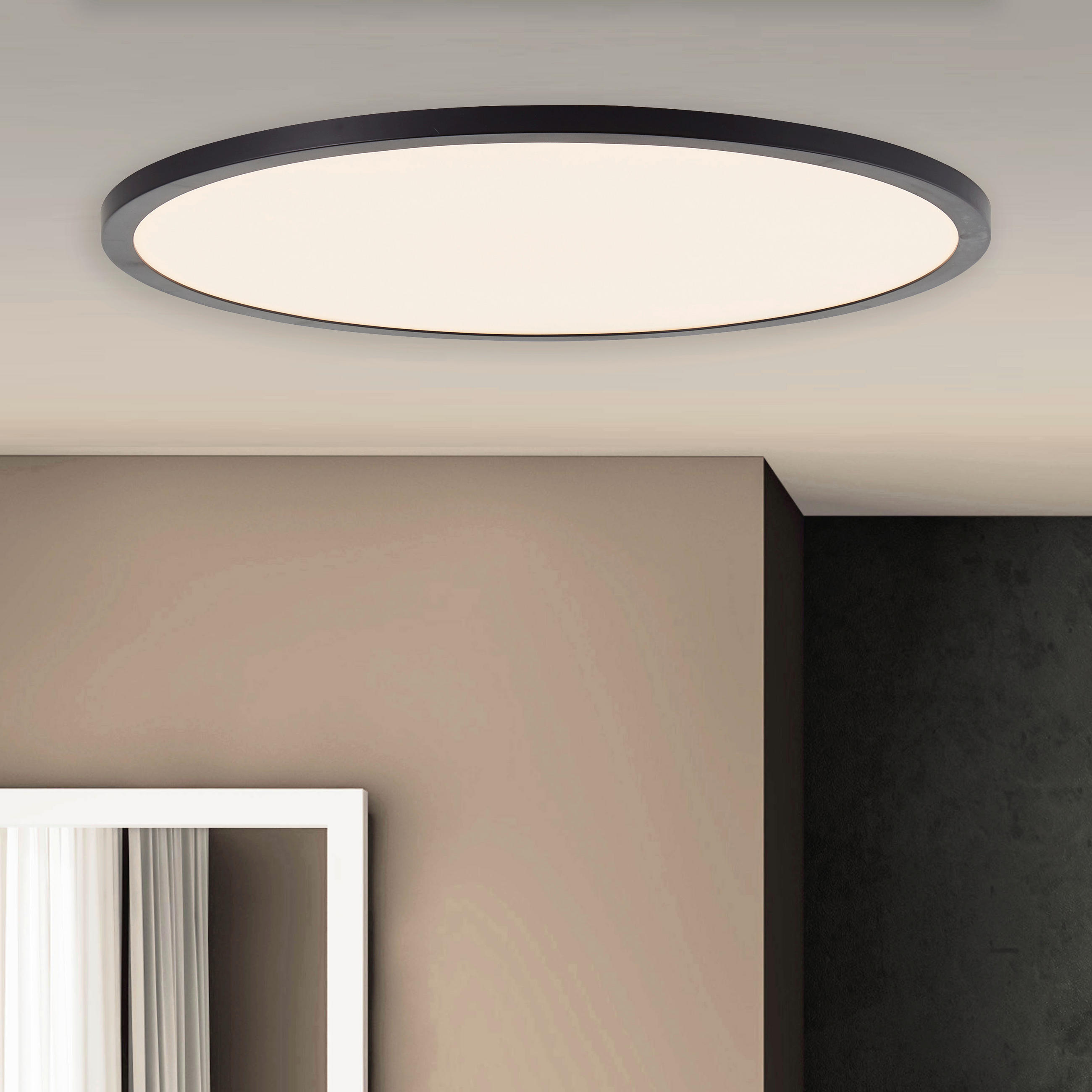 LED-PANEEL  - Schwarz/Weiß, Basics, Kunststoff (50/3cm) - Brilliant