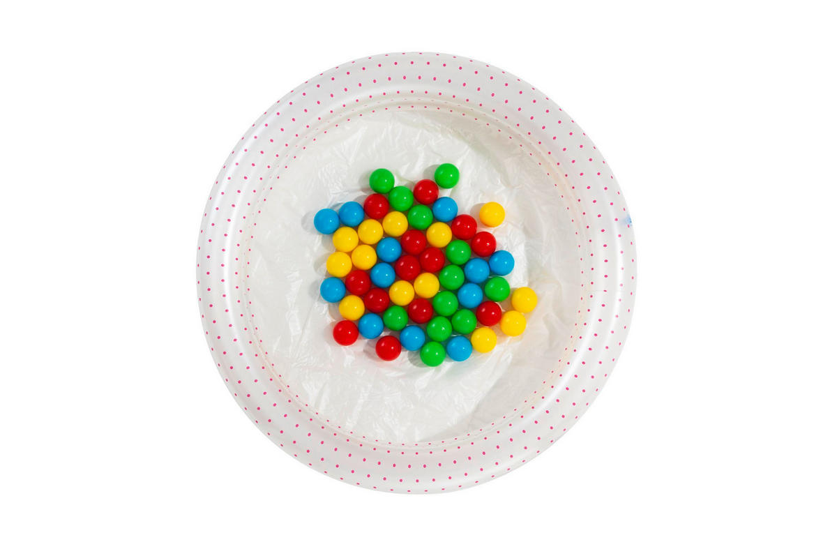 DETSKÝ NAFUKOVACÍ BAZÉN 91/20 cm - priehľadné/modrá, Basics, plast (91/20cm) - Bestway