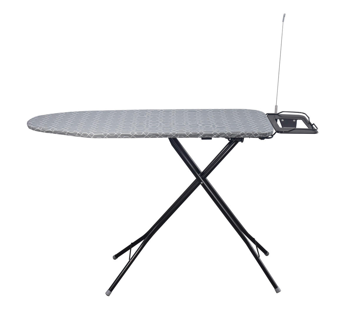 BÜGELBRETT   - Schwarz, Basics, Textil (140/38/91cm) - Homeware