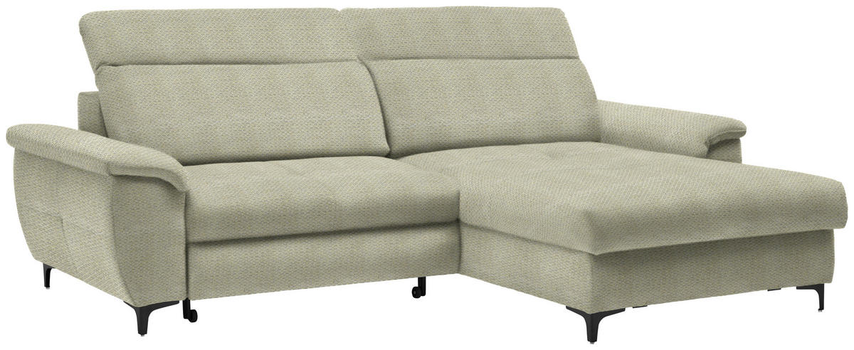 Freisteller von Stylife ECKSOFA Hellgrün Chenille.