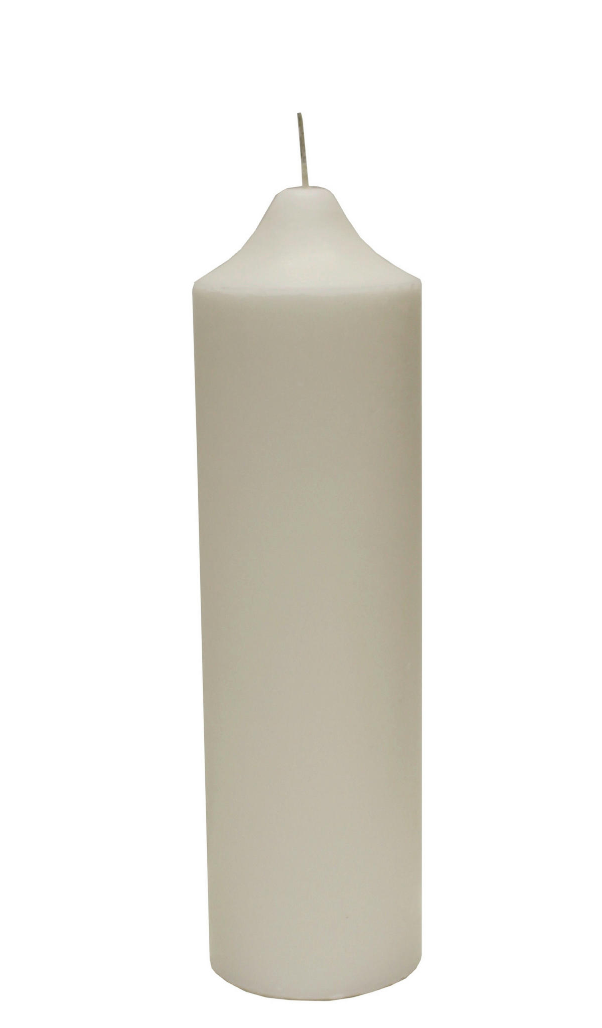 STUMPENKERZE 10/35 cm  - Weiss, Basics, Naturmaterialien (10/35cm) - Ambia Home