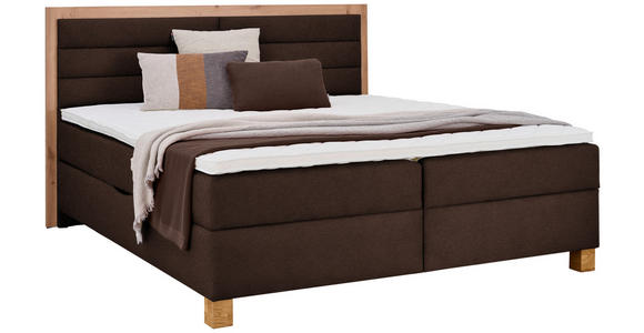 BOXBETT 180/200 cm  in Braun, Eiche Artisan  - Eiche Artisan/Braun, KONVENTIONELL, Holz/Holzwerkstoff (180/200cm) - Carryhome