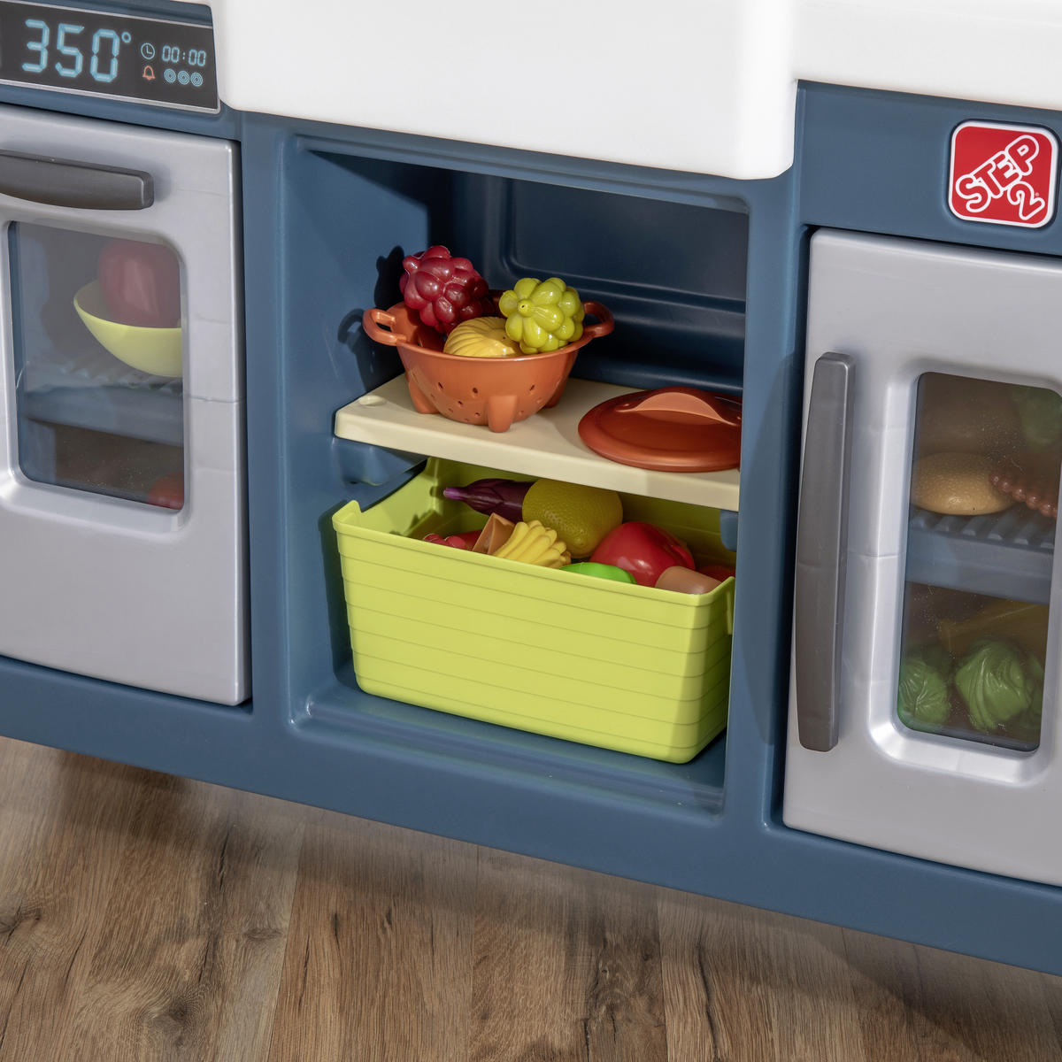 KINDERKÜCHE MODERNES LANDHAUS Modern Farmhouse  - Blau/Weiss, Basics, Kunststoff (76,2/121,9/27,9cm)
