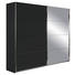 SCHWEBETÜRENSCHRANK in Grau - Chromfarben/Grau, Design, Holzwerkstoff/Metall (271/210/62cm) - Xora SCHWEBETÜRENSCHRANK in Grau - Chromfarben/Grau, Design, Holzwerkstoff/Metall (271/210/62cm) - Xora