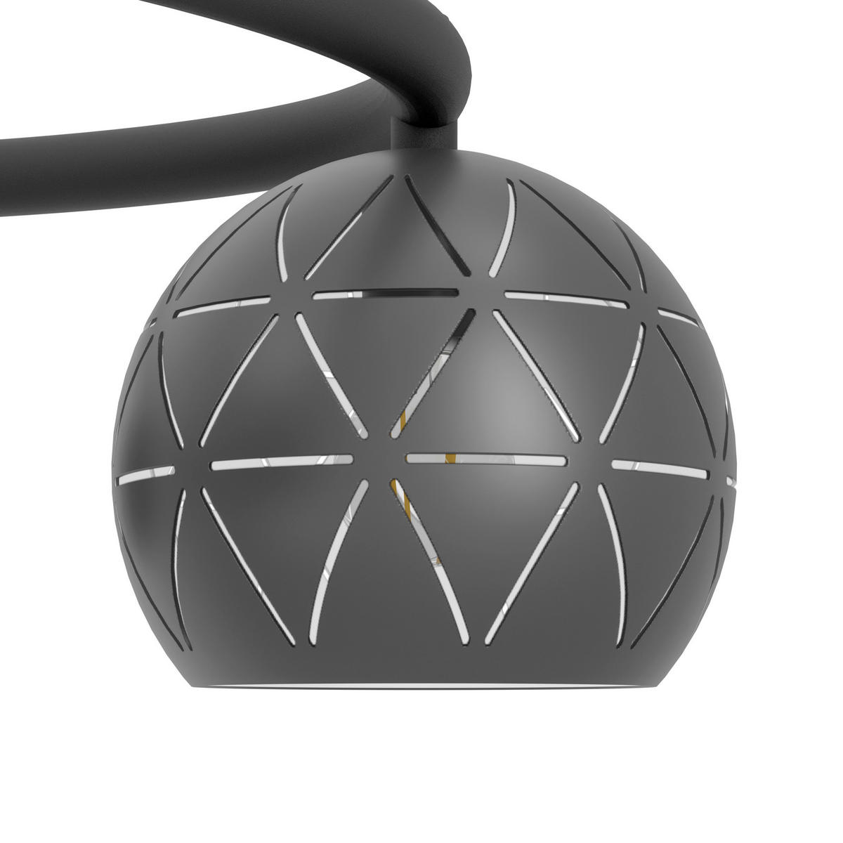 HÄNGELEUCHTE Cantallops 115/52/110 cm  - Schwarz/Weiß, Design, Metall (115/52/110cm) - Eglo