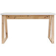 SCHREIBTISCH 135/65/75,2 cm Weiß, Eiche Artisan  - Eiche Artisan/Weiß, KONVENTIONELL, Holzwerkstoff (135/65/75,2cm) - Carryhome