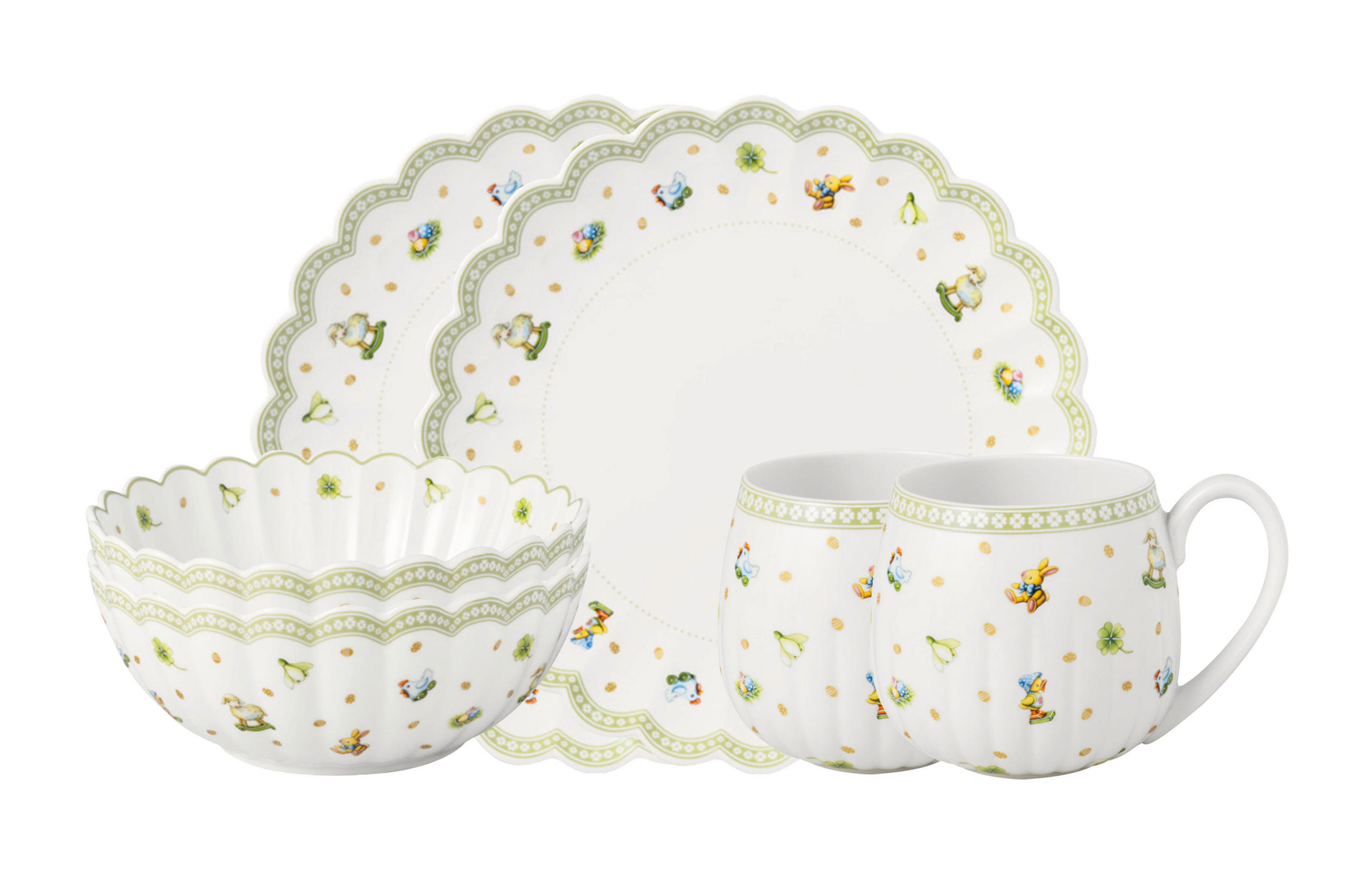FRÜHSTÜCKSSERVICE Multicolor Easter Delight  - Multicolor, Basics, Keramik (35,5/25,5cm) - Villeroy & Boch