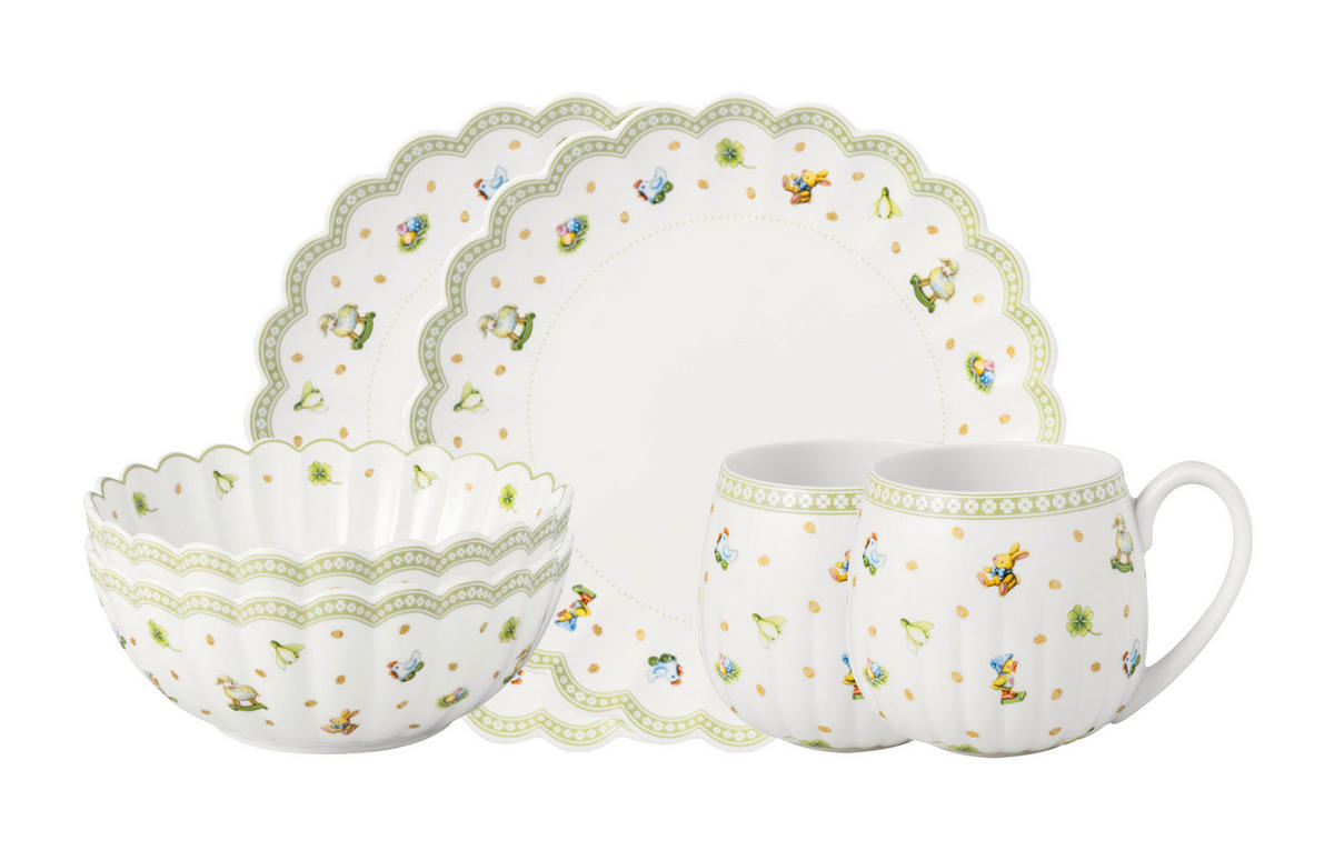 FRÜHSTÜCKSSERVICE Multicolor Easter Delight  - Multicolor, Basics, Keramik (35,5/25,5cm) - Villeroy & Boch