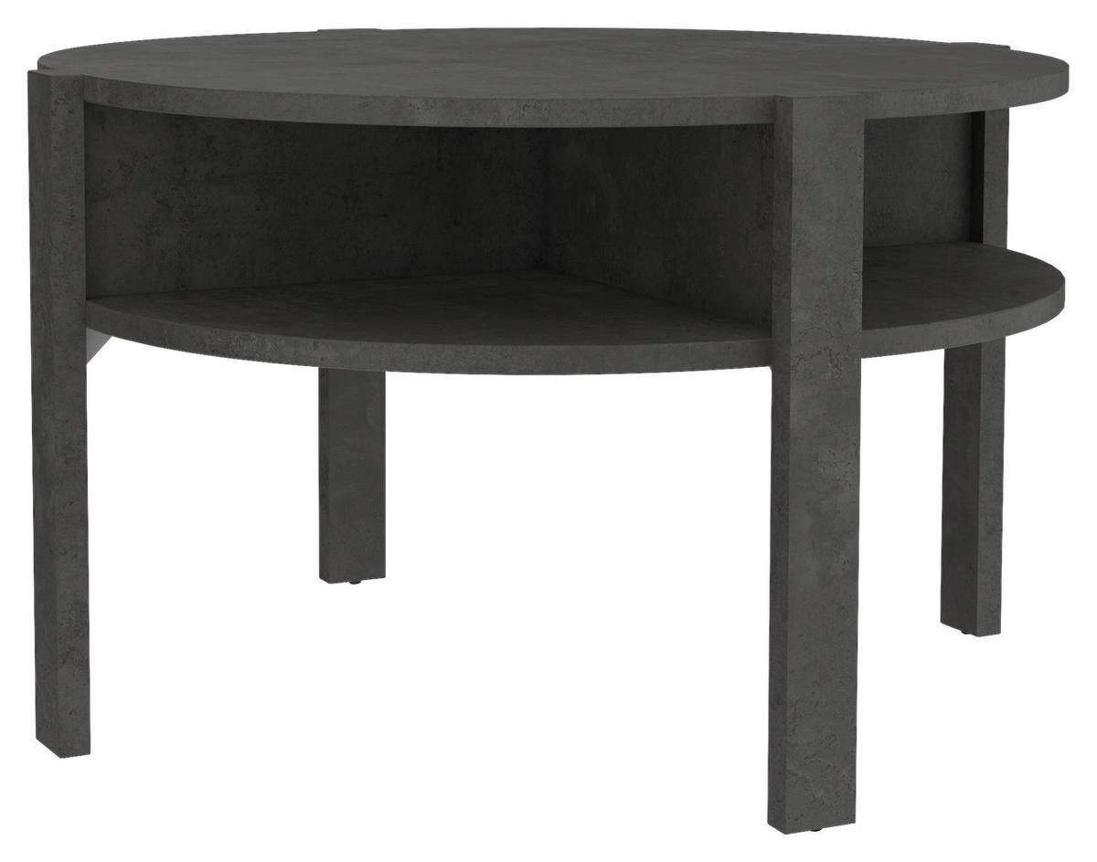 COUCHTISCH in Holzwerkstoff 74,4/74,4/45,5 cm  - Dunkelgrau/Grau, Modern, Holzwerkstoff (74,4/74,4/45,5cm) - Ti'me