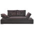 SCHLAFSOFA Dunkelbraun - Dunkelbraun/Silberfarben, Design, Holz/Textil (216/87/104cm) - MUSTERRING