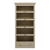 REGAL Pinie massiv Elfenbein  - Elfenbein/Bronzefarben, LIFESTYLE, Holz/Metall (117/238,5/46,5cm) - Livetastic