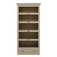 REGAL Pinie massiv Elfenbein  - Elfenbein/Bronzefarben, LIFESTYLE, Holz/Metall (117/238,5/46,5cm) - Livetastic