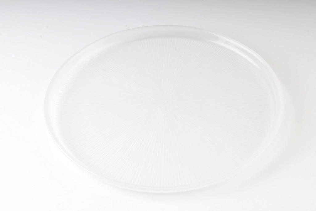 SERVIERPLATTE 28 cm  - Weiß, KONVENTIONELL, Glas (28cm) - Novel