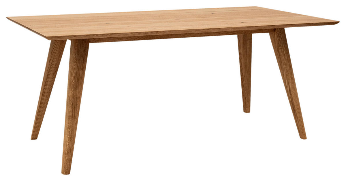 ESSTISCH Eiche massiv rechteckig Eichefarben  - Eichefarben, KONVENTIONELL, Holz (160/90/76cm) - Valdera