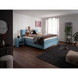 BOXSPRINGBETT 200/220 cm  in Pastellblau  - Pastellblau/Schwarz, KONVENTIONELL, Textil/Metall (200/220cm) - Esposa