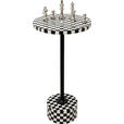 BEISTELLTISCH in Metall, Kunststoff, Holzwerkstoff 25/25/50 cm  - Schwarz/Weiß, Design, Holzwerkstoff/Kunststoff (25/25/50cm) - Ambia Home