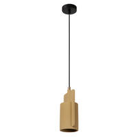 PENDELLEUCHTE Ninja 15.5/11.5/120 cm  - Gelb/Schwarz, Design, Stein (15.5/11.5/120cm) - Lucide