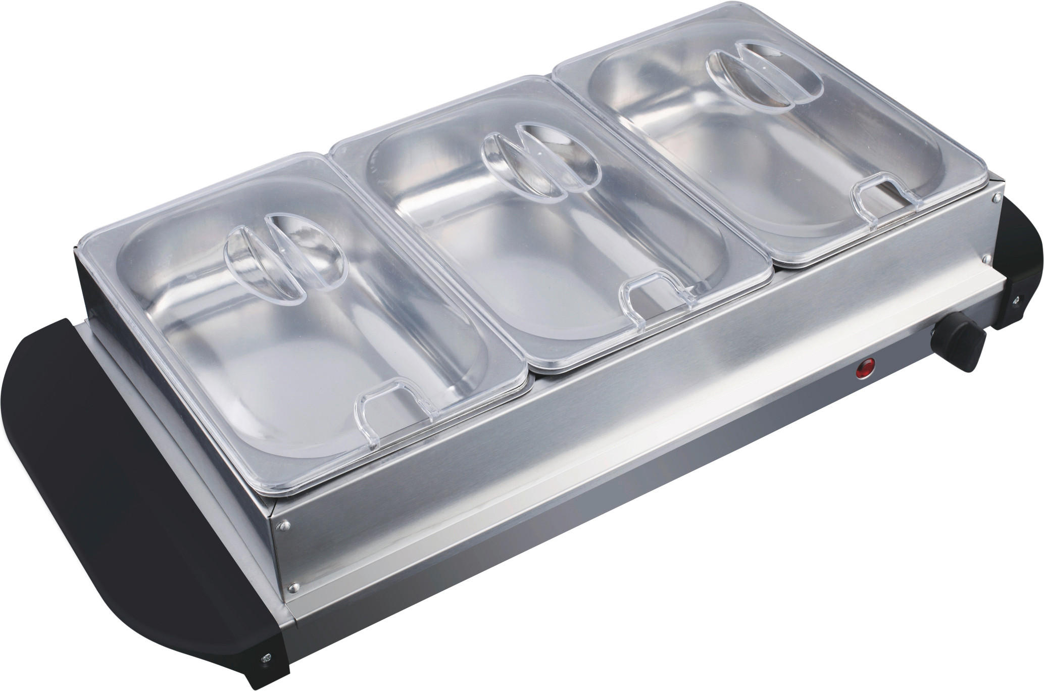 CHAFING-DISH  - Silberfarben/Schwarz, Trend, Kunststoff/Metall (54,7/26,3/13,4cm)