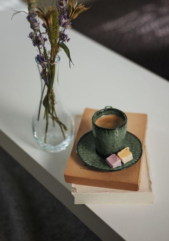 PODŠÁLEK NA ESPRESSO - zelená, Lifestyle, keramika (11cm) - Leonardo