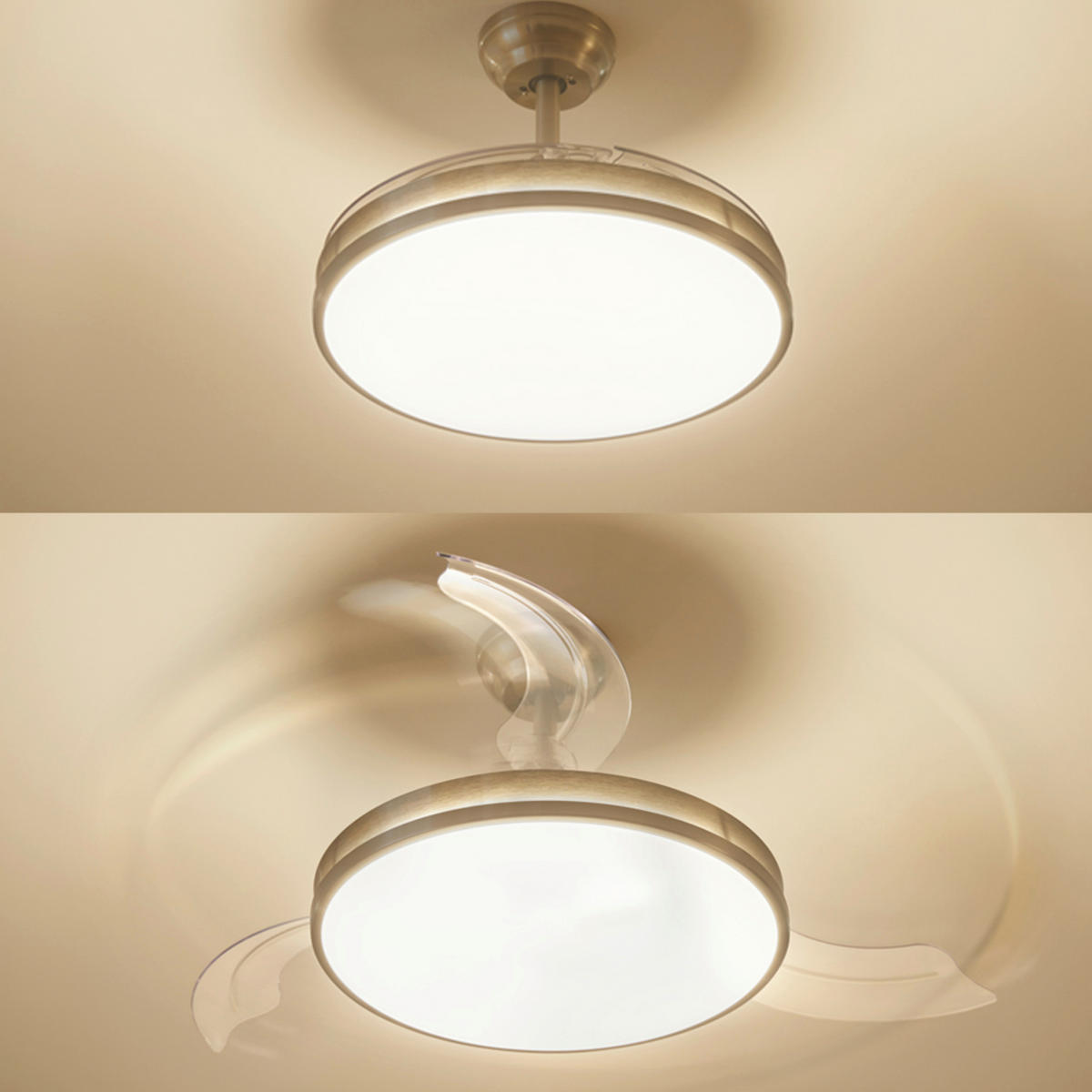 Deckenleuchte mit Ventilator 51/42/51 cm   - Weiß, KONVENTIONELL, Kunststoff (51/42/51cm) - Philips