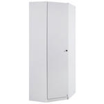 ECKKLEIDERSCHRANK 85/197/72 cm  - Weiß, Basics, Holzwerkstoff (85/197/72cm) - Xora