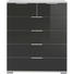 KOMMODE 82/102/42 cm - Chromfarben/Alufarben, Design, Glas/Holzwerkstoff (82/102/42cm) - Carryhome KOMMODE 82/102/42 cm - Chromfarben/Alufarben, Design, Glas/Holzwerkstoff (82/102/42cm) - Carryhome