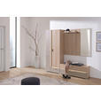 GARDEROBENSCHRANK  in 78/194/38 cm  - Chromfarben/Eichefarben, Design, Holzwerkstoff/Kunststoff (78/194/38cm) - Voleo
