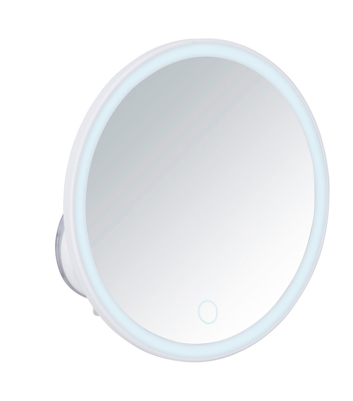 SCHMINKSPIEGEL 18,5/18,5/10,5 cm  - Weiß, Basics, Glas/Kunststoff (18,5/18,5/10,5cm) - Wenko