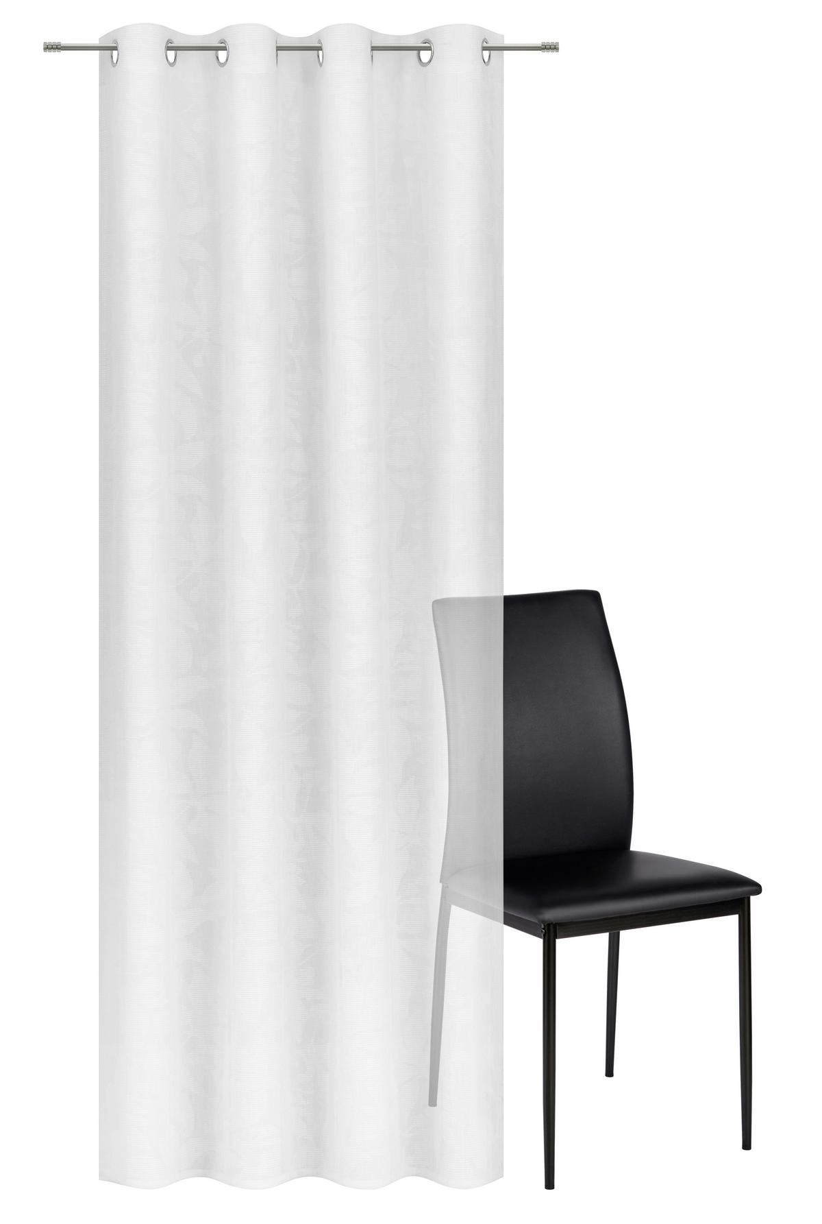 ÖSENSCHAL ARK halbtransparent 135/245 cm   - Weiß, Natur, Textil (135/245cm) - Esposa