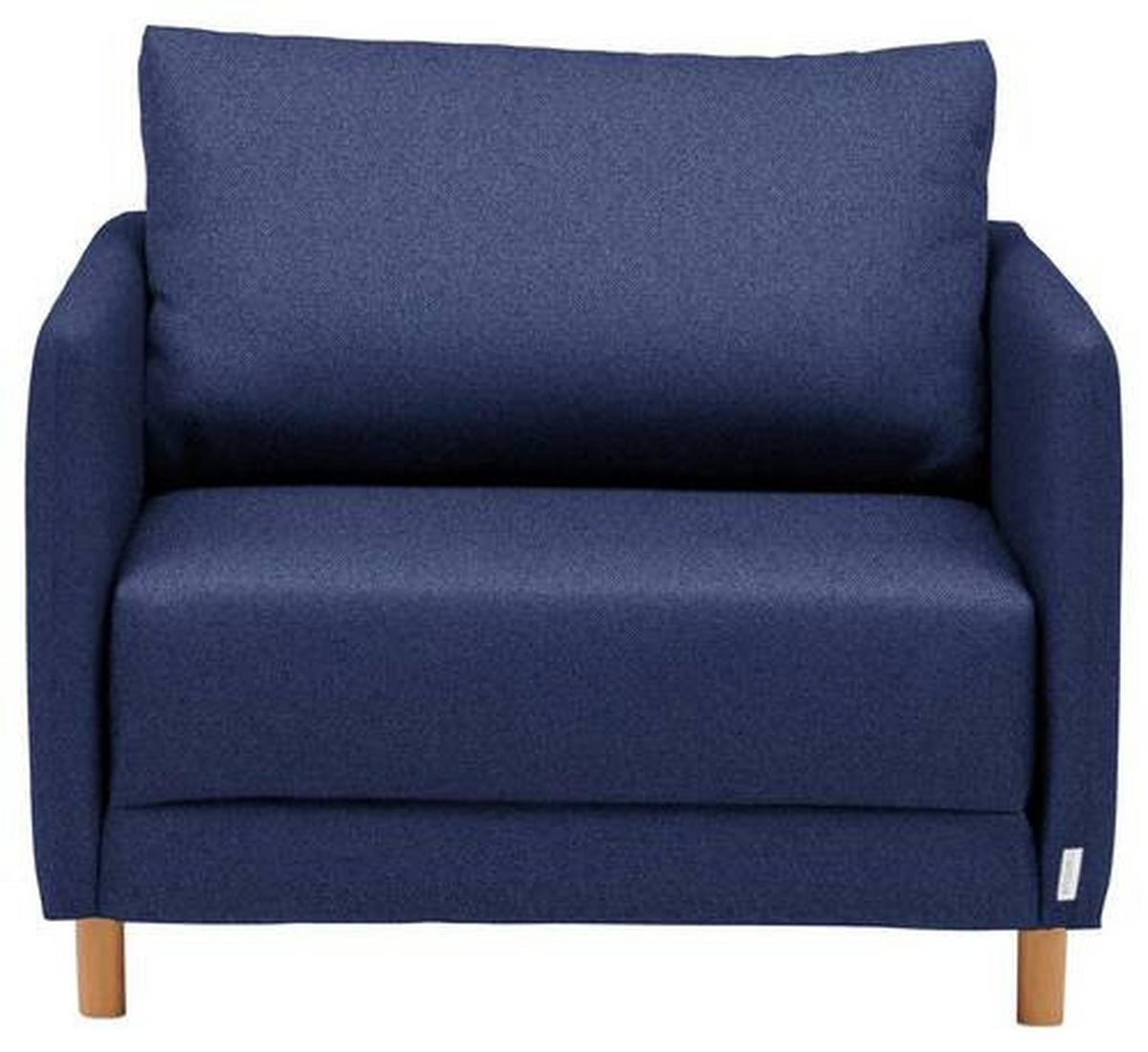 FEKVŐFOTEL textil sötétkék  - sötétkék/natúr színű, Konventionell, műanyag/textil (89/79/94cm) - Cantus