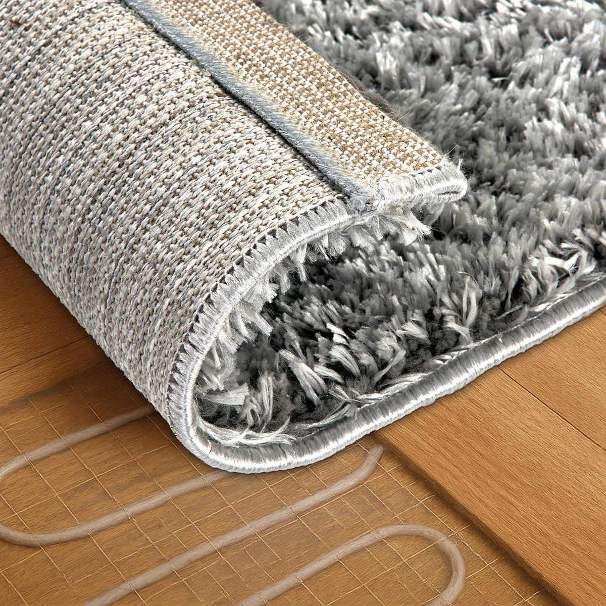 WEBTEPPICH 120/180 cm Paulie Silberfarben rechteckig  - Silberfarben, Basics, Textil (120/180cm) - Astra