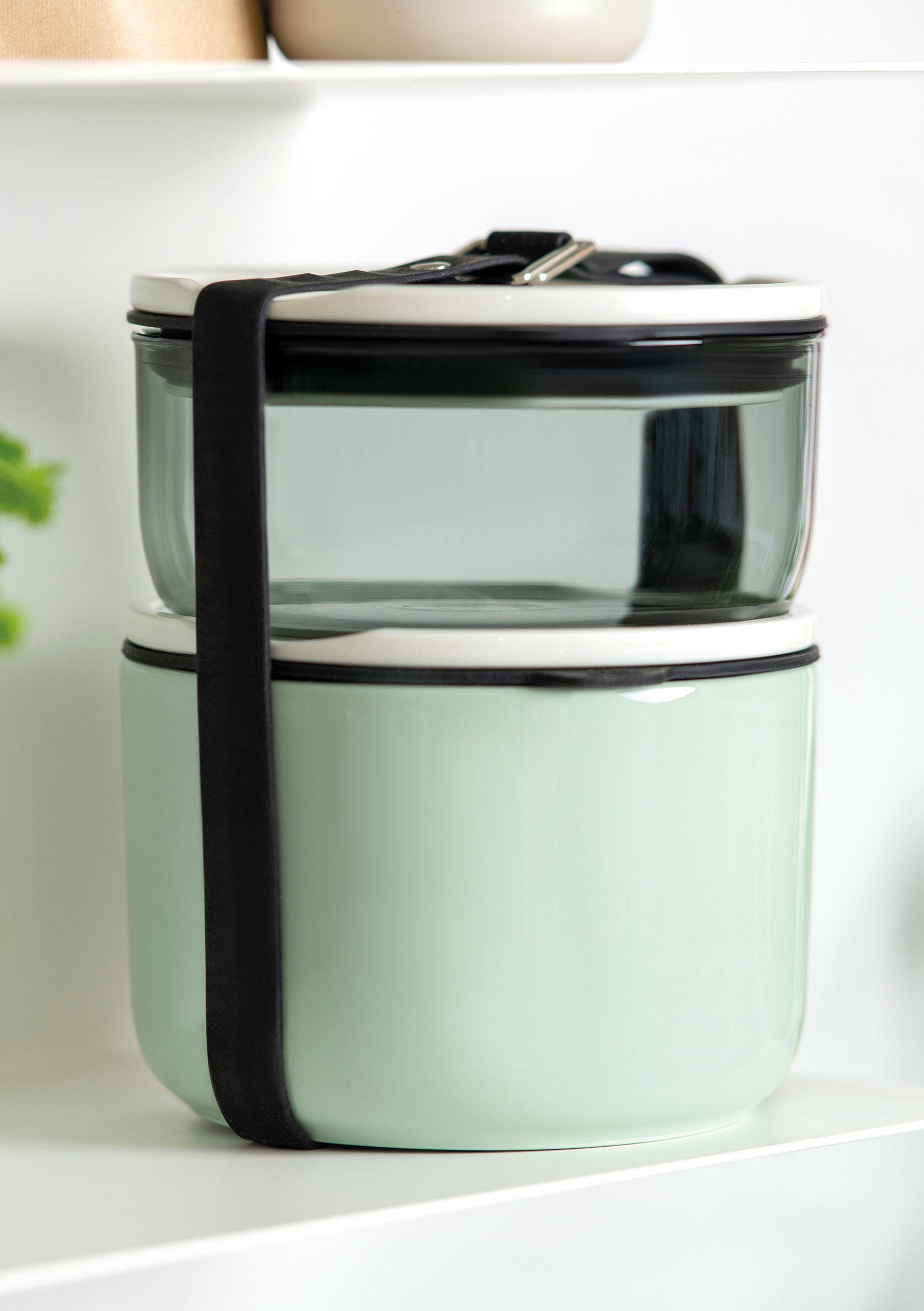 LUNCHBOX  0,44/0,73 l  - mentazöld/átlátszó, Basics, műanyag/kerámia (13/13/15cm) - like.Villeroy & Boch