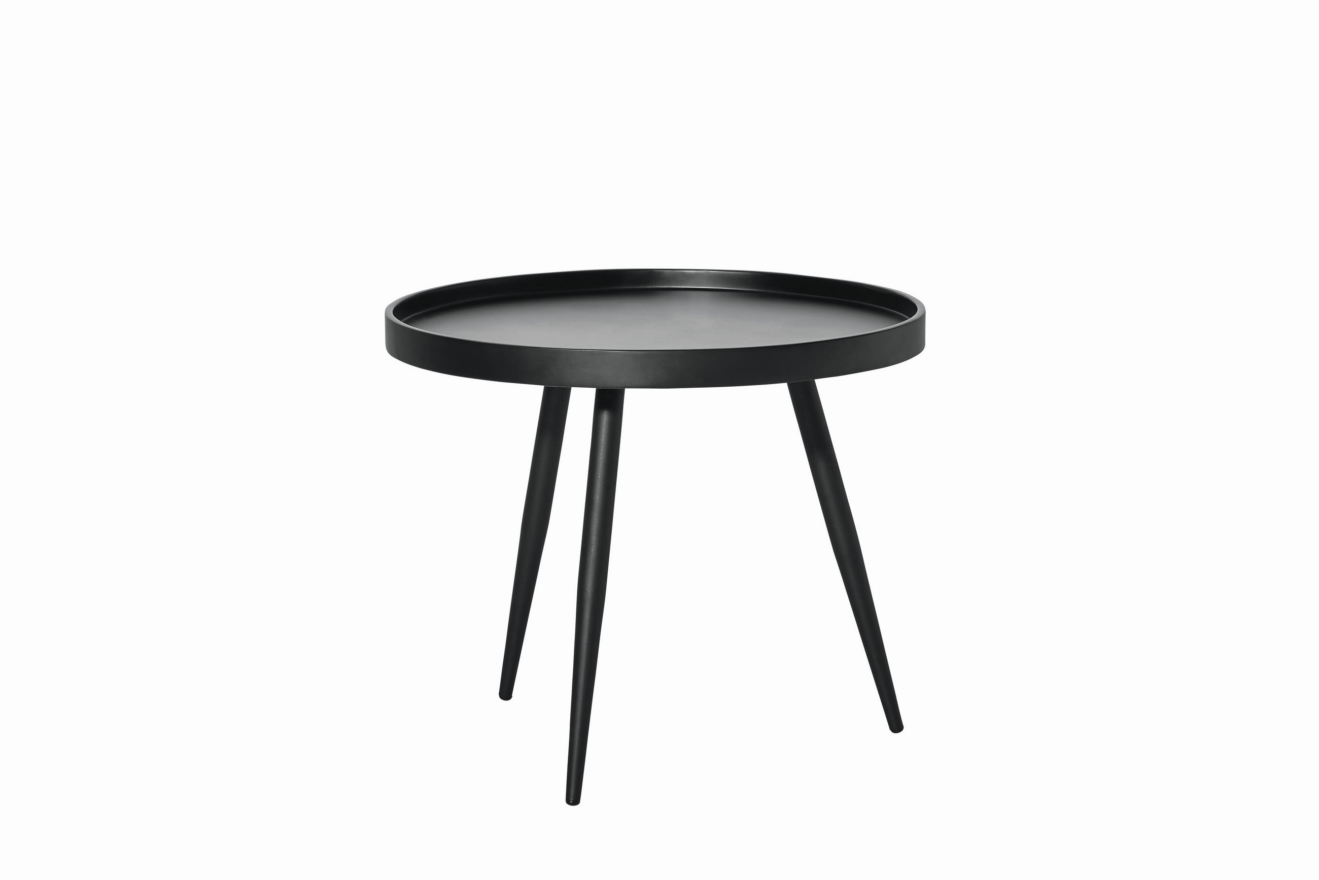 KONFERENČNÍ STOLEK, černá, kov, kompozitní dřevo, 60/60/50 cm - černá, Design, kov/kompozitní dřevo (60/60/50cm) - Carryhome