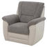 SESSEL Chenille, Lederlook Grau, Silberfarben - Silberfarben/Schwarz, Design, Kunststoff/Textil (94/96/92cm) - Carryhome