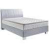 BOXSPRINGBETT 140/200 cm  in Hellgrau  - Chromfarben/Hellgrau, KONVENTIONELL, Kunststoff/Textil (140/200cm) - Hom`in