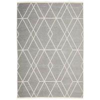 COVOR CU ȚESĂTURĂ PLATĂ Wilma  - alb/gri, Lifestyle, textil (160/230cm) - Novel