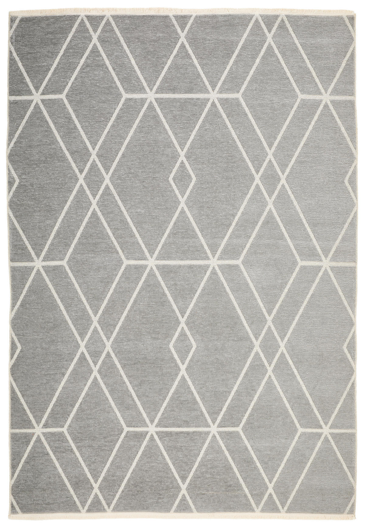 COVOR CU ȚESĂTURĂ PLATĂ Wilma  - alb/gri, Lifestyle, textil (160/230cm) - Novel