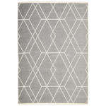 FLACHWEBETEPPICH 80/150 cm Olivia Grau, Weiß  - Weiß/Grau, LIFESTYLE, Textil (80/150cm) - Novel