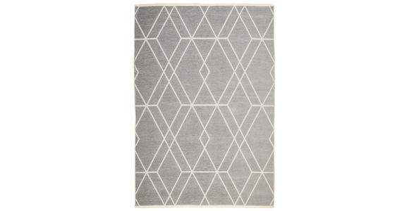 FLACHWEBETEPPICH 160/230 cm Wilma Grau, Weiß  - Weiß/Grau, LIFESTYLE, Textil (160/230cm) - Novel