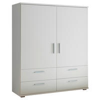 HIGHBOARD , 120/140/38 cm, 4 Schublade(n)  - Alufarben/Weiß, KONVENTIONELL, Holzwerkstoff/Kunststoff (120/140/38cm) - Carryhome