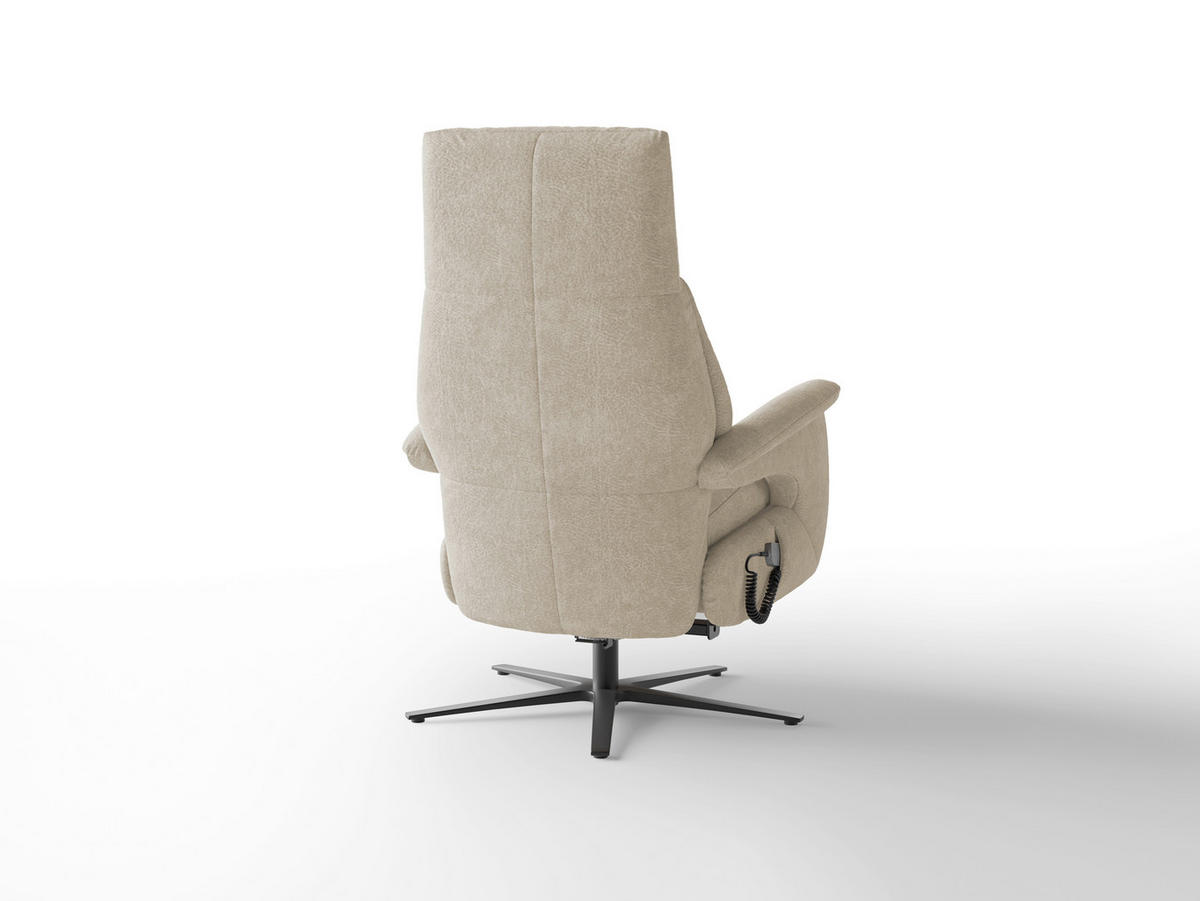 RELAXSESSEL Textil Silberfarben  - Silberfarben/Schwarz, Basics, Textil/Metall (75/110/85cm) - Sit & More