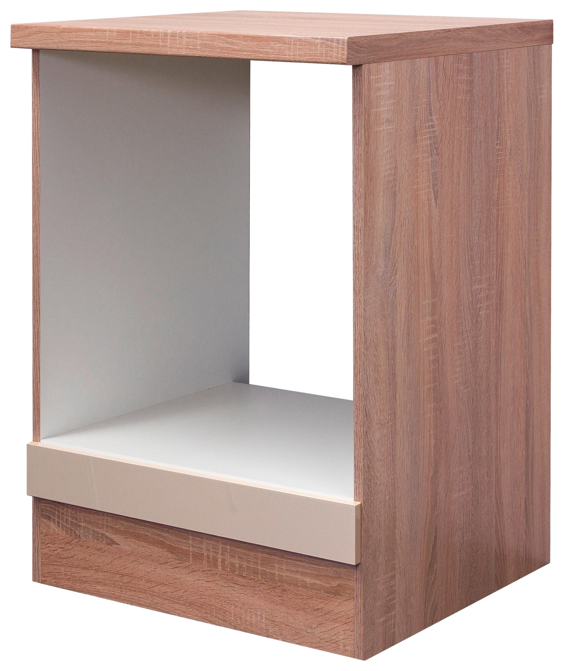 Herdumbauschrank Nepal B: 60cm Kaschmir Glanz + Arbeitsplatte