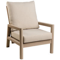 LOUNGESESSEL  - Champagner/Weiß, Basics, Textil/Metall (73/91/93cm) - Tierra Outdoor