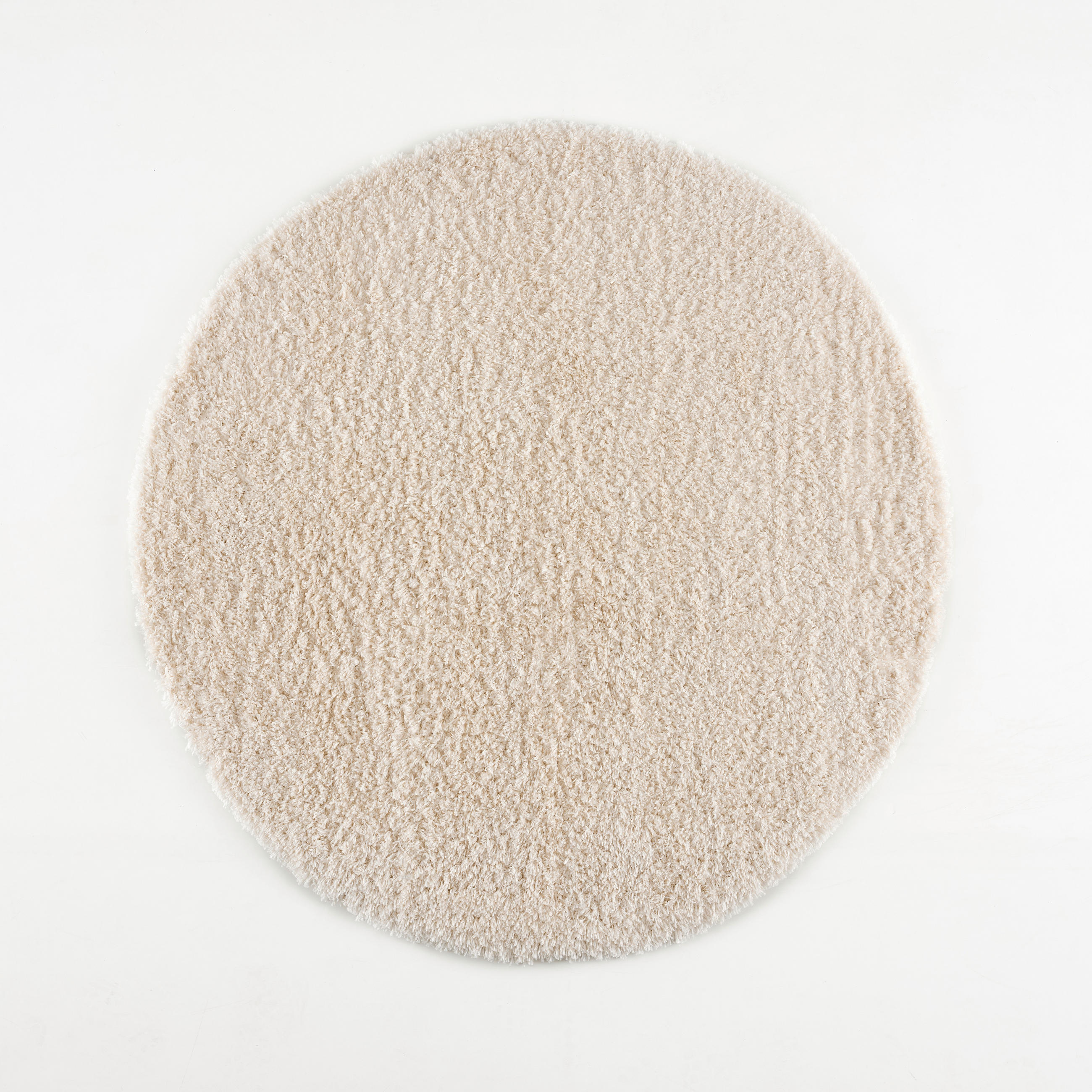 TEPIH VISOKOG FLORA  120/120 cm  krem  Porto  - krem, Konvencionalno, tekstil (120/120cm)